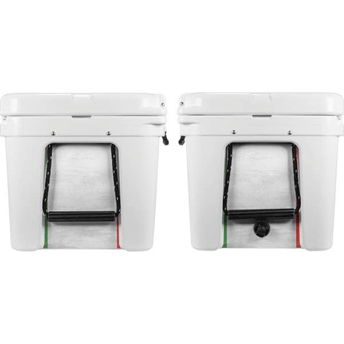 Italy Flag Distressed YETI Tundra 65 Hard Cooler Skin